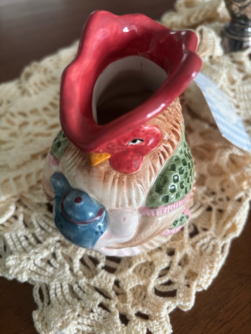 Farmhouse Ceramic Rooster Creamer Absolutely Adorable Sized Final Sale